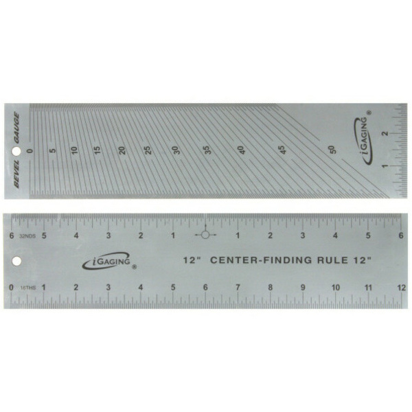 Igaging Center Rule, 12"x3" - 34-222 34-222